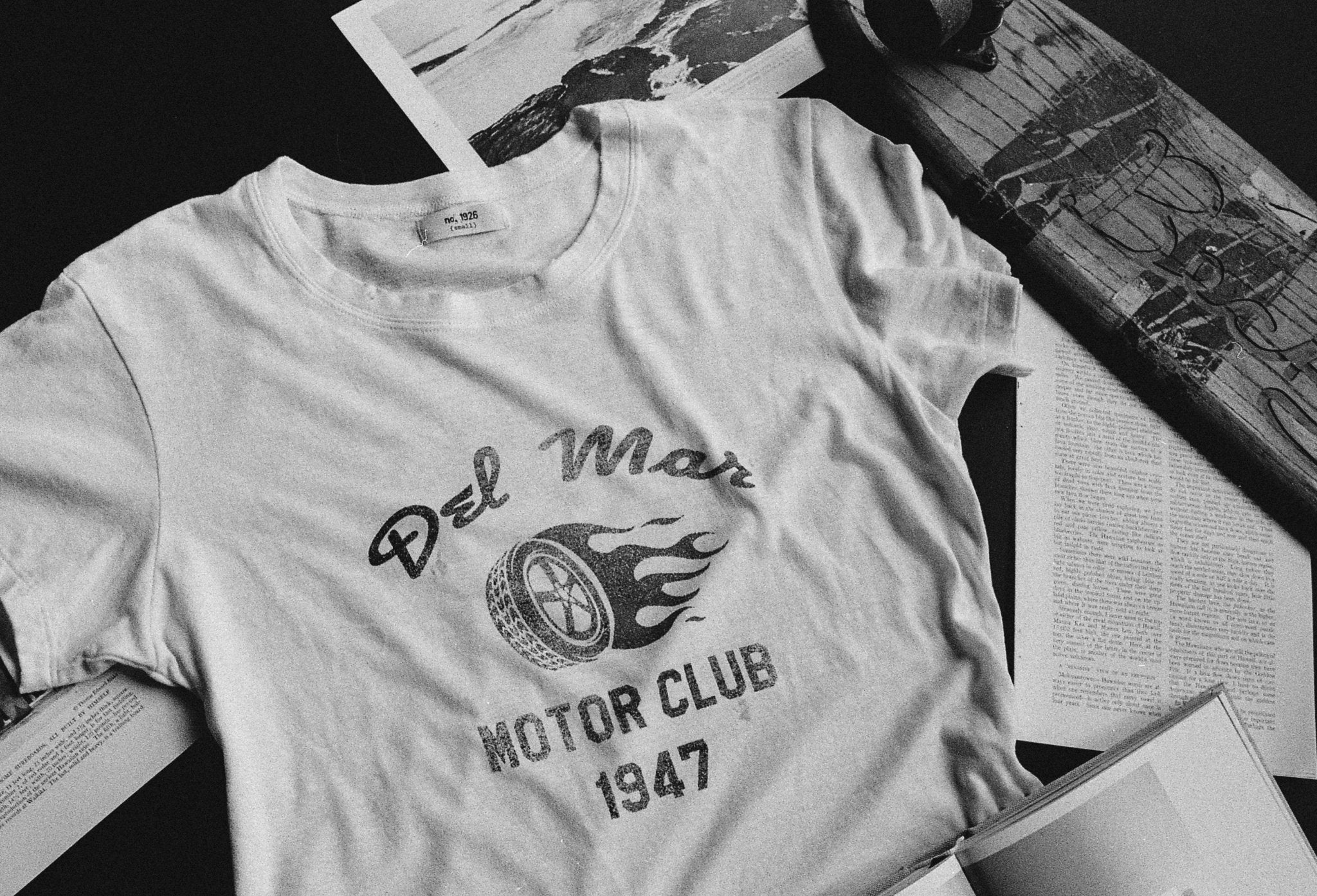 The "del mar motor club" tee Tee Number 1926   